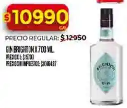 Supermercados DIA Brighton gin oferta