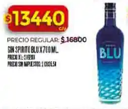 Supermercados DIA Blu gin spirito oferta