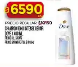 Supermercados DIA Dove shampoo bond intense repair oferta