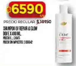 Supermercados DIA Dove shampoo uv repair & glow oferta