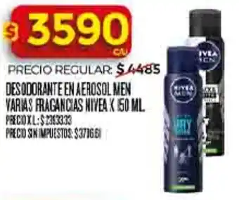 Nivea desodorante en aerosol men varias fragancias