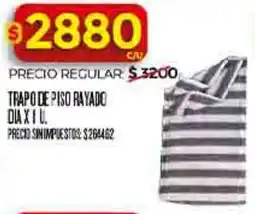Supermercados DIA Dia trapo de piso rayado oferta