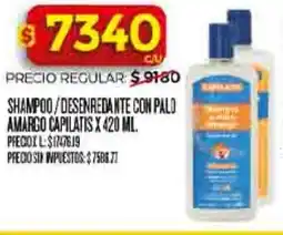 Supermercados DIA Capilatis shampoo/desenredante con palo amargo oferta