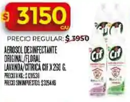 Supermercados DIA Cif aerosol desinfectante original/floral lavanda/citrica oferta