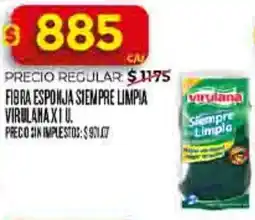Supermercados DIA Virulana fibra esponja siempre limpia oferta