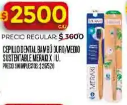 Supermercados DIA Meraki cepillo dental bambú duro/medio sustentable oferta