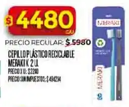 Supermercados DIA Meraki cepillo plástico reciclable oferta