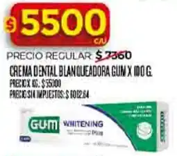 Supermercados DIA Gum crema dental blanqueadora oferta