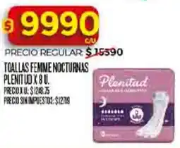 Supermercados DIA Plenitud toallas femme nocturnas oferta