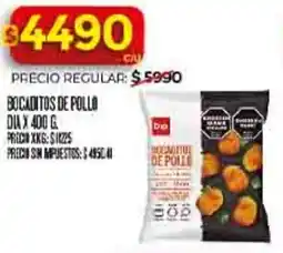 Supermercados DIA Dia bocaditos de pollo oferta