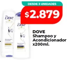 Supermayorista Vital Dove shampoo y acondicionador oferta