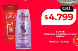 Supermayorista Vital Elvive shampoo y acondicionador oferta