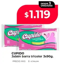 Supermayorista Vital Cupido jabón barra tricolor oferta