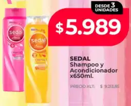 Supermayorista Vital Sedal shampoo y acondicionador oferta