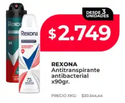 Supermayorista Vital Rexona antitranspirante antibacterial oferta