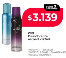 Supermayorista Vital Ciel desodorante aerosol oferta