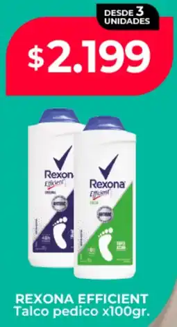 Supermayorista Vital Rexona efficient talco pedico oferta