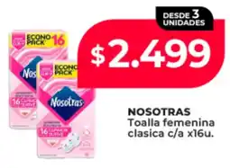 Supermayorista Vital Nosotras toalla femenina clasica c/a oferta