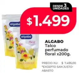 Supermayorista Vital Algabo talco perfumado floral oferta