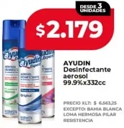 Supermayorista Vital Ayudín desinfectante aerosol 99.9% oferta