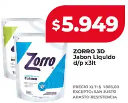 Supermayorista Vital Zorro 3d jabon liquido d/p oferta