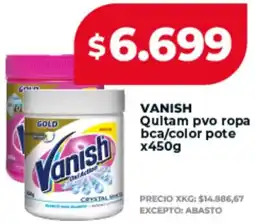 Supermayorista Vital Vanish quitam pvo ropa bca/color pote oferta