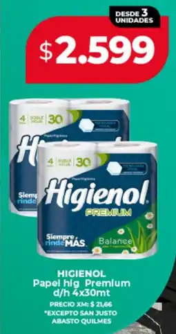 Supermayorista Vital Higienol papel hig premium oferta