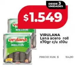 Supermayorista Vital Virulana lana acero roll oferta