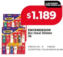 Supermayorista Vital Bic encendedor maxi blister J6 oferta