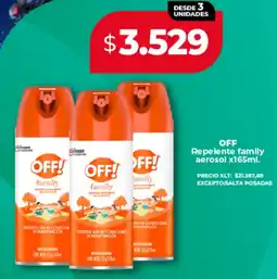 Supermayorista Vital Off! repelente family aerosol oferta