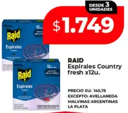 Supermayorista Vital Raid espirales country fresh oferta
