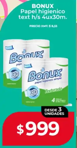 Supermayorista Vital Bonux papel higienico text h/s oferta