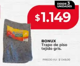 Supermayorista Vital Bonux trapo de piso tejido gris oferta