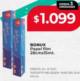 Supermayorista Vital Bonux papel film oferta