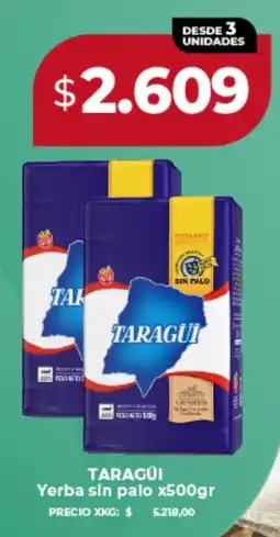 Supermayorista Vital Taragüi yerba sin palo oferta