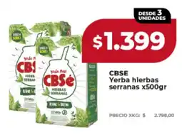 Supermayorista Vital Cbsé yerba hierbas serranas oferta