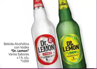 La Anonima Dr. Lemon Bebida Alcohólica con Vodka varios sabores x 1lt. c/u oferta