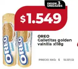 Supermayorista Vital Oreo galletitas golden vainilla oferta