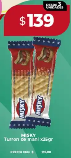 Supermayorista Vital Misky turron de mani oferta