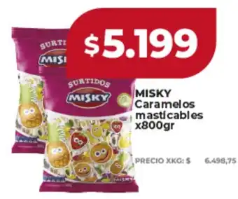 Supermayorista Vital Misky caramelos masticables oferta