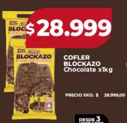 Supermayorista Vital Cofler blockazo chocolate oferta