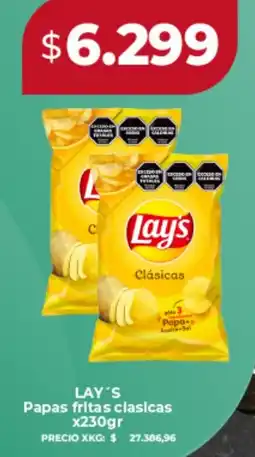Supermayorista Vital Lay's papas fritas clasicas oferta