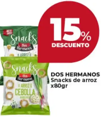 Supermayorista Vital Dos hermanos snacks de arroz oferta