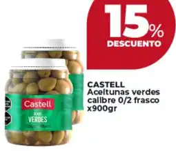 Supermayorista Vital Castell aceitunas verdes calibre 0/2 frasco oferta