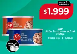 Supermayorista Vital S&P atún trozos en ac/nat oferta