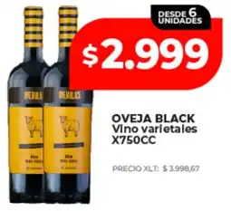 Supermayorista Vital Oveja black vino varietales oferta