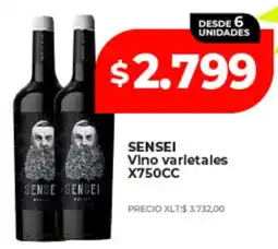 Supermayorista Vital Sensei vino varietales oferta