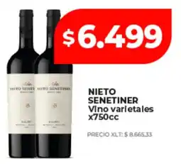 Supermayorista Vital Nieto senetiner vino varietales oferta