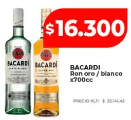 Supermayorista Vital Bacardi ron oro / blanco oferta