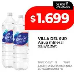 Supermayorista Vital Villa del sur agua mineral oferta